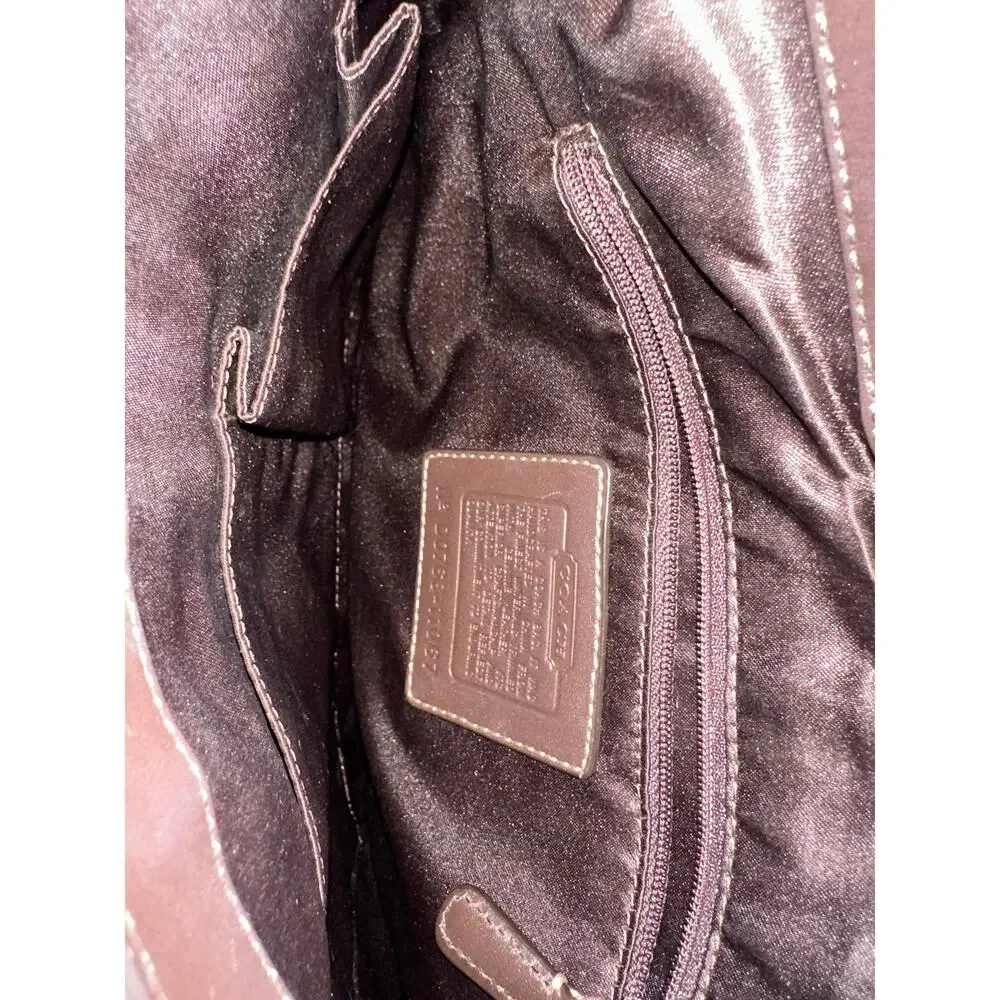 Coach Y2K Brown Signature Jacquard&Leather Hobo Bag #11067